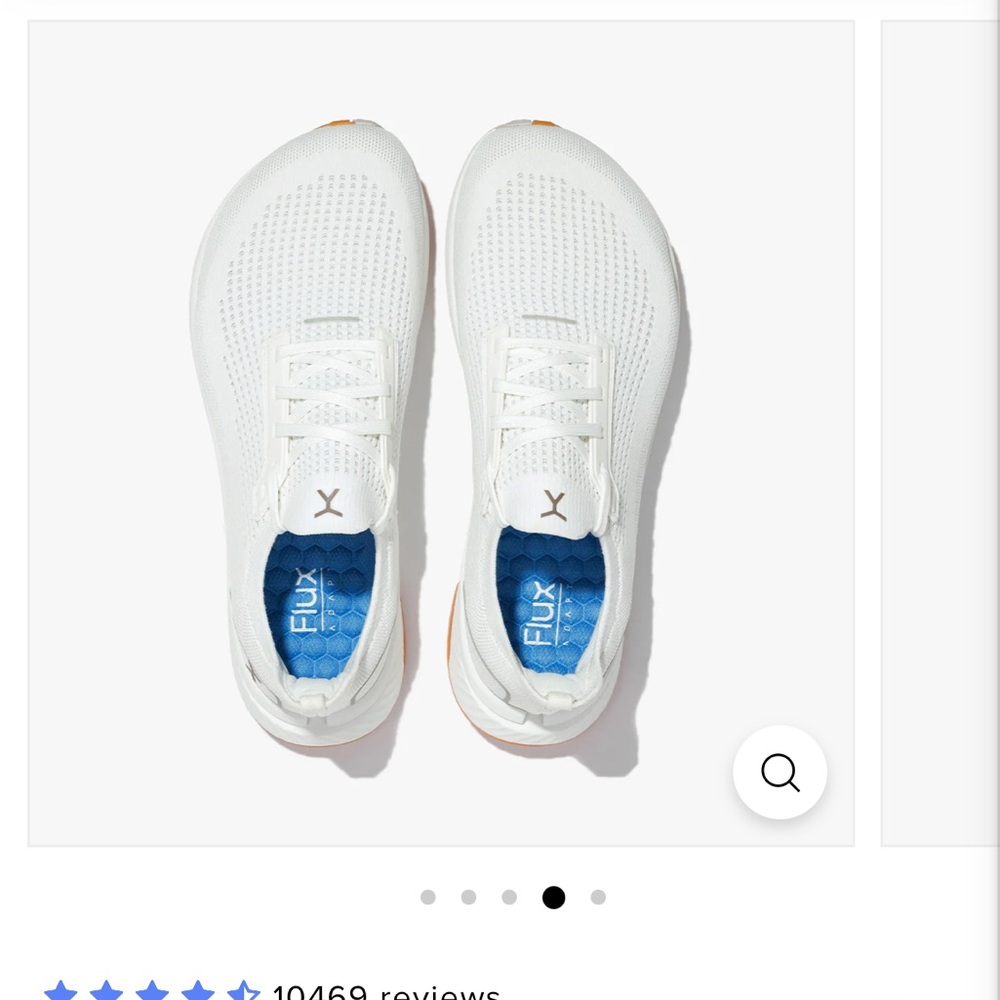 Flux White Running Shoes